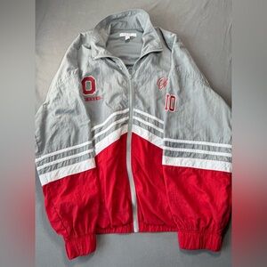 Ohio State Women's Red and Gray Jacket